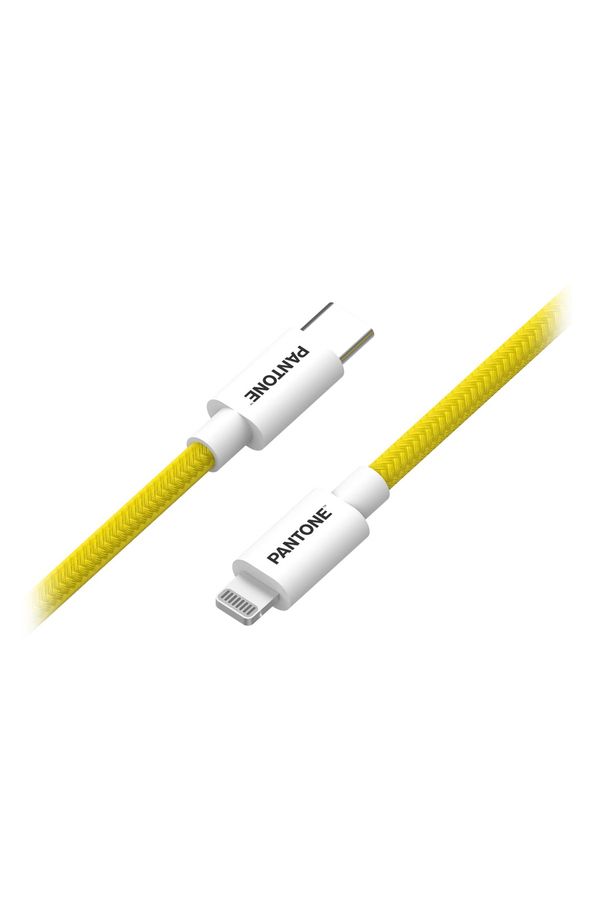 Pantone, Cablu de date Type-C, Lightning, 1.5m, Galben