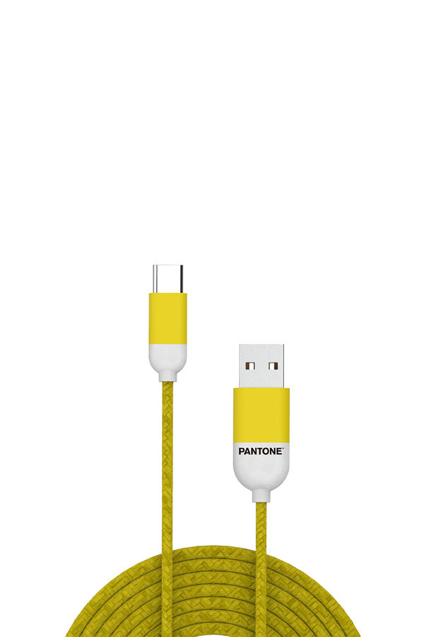 Pantone, Cablu de date USB-A to USB-C Cable, 1.5m, Galben