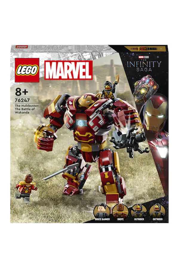 LEGO Super Heroes, Hulkbuster batalia din Wakanda, 76247, 385 piese, 8 ani