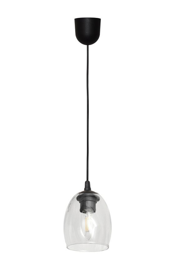 Helam Lighting, Lustra Brillant, metal/sticla, Negru/Gri, 70x10 cm