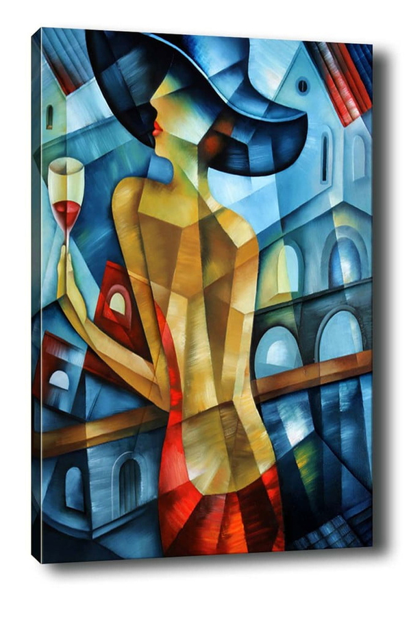 Tablo Center, Tablou canvas, Cubistic Lady, 50x70 cm