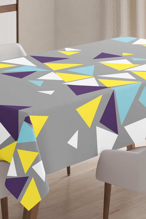 Oyo Concept, Fata de masa, imprimeu geometric, Multicolor, 140x140 cm