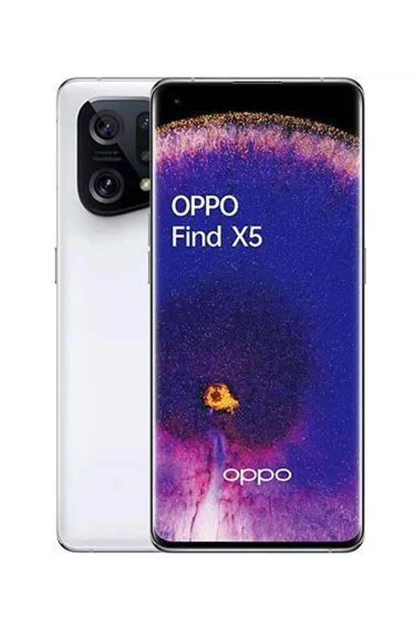 Oppo, Smartphone Find X5 5G, Dual Sim, 256GB, 8GB RAM, Alb