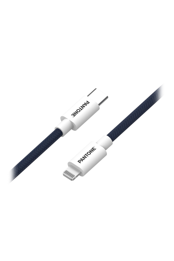 Pantone, Cablu de date Type-C, Lightning, 1.5m, Albastru