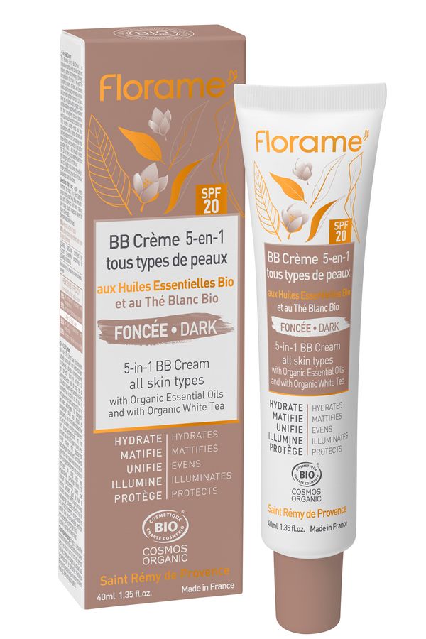 Florame, BB Cream 5 in 1, Foncee, BIO, 40ml