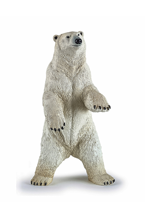 Papo, Figurina urs polar in picioare, Alb, +3 ani