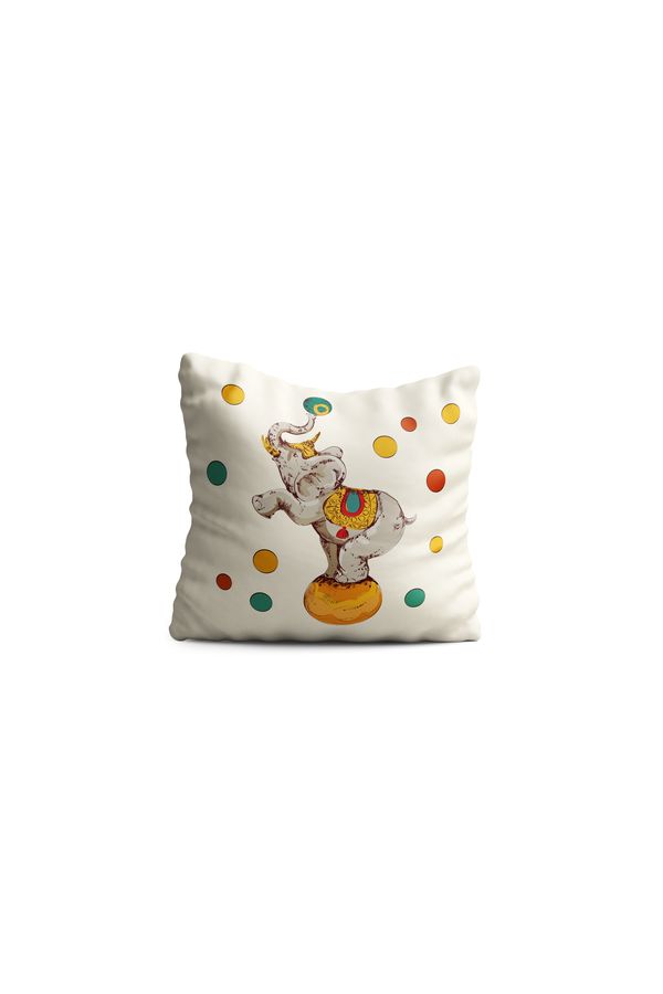 Oyo Kids, Perna decorativa pentru copii, Multicolor/Maro, 43x43 cm