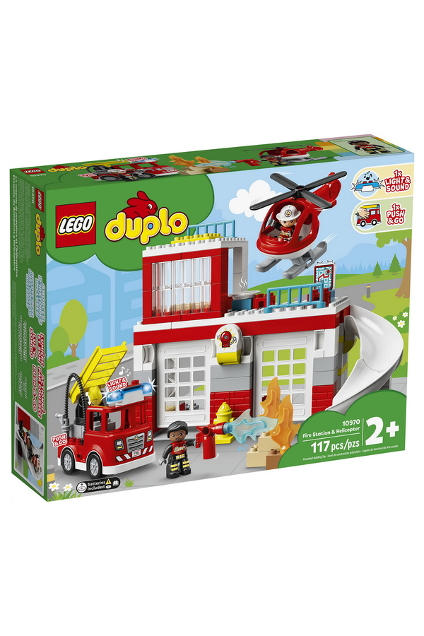 LEGO DUPLO, Statie de pompieri si politie, 10970, 117 piese, +2 ani