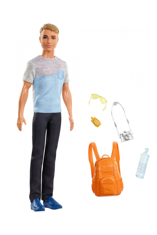 Barbie, Set papusa Ken si accesorii de calatorie