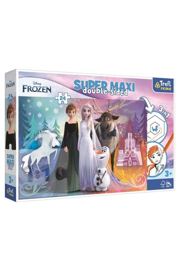 Trefl, Puzzle - Primo super maxi Disney Frozen 2 Regatul inghetat, 24 piese, 3 ani