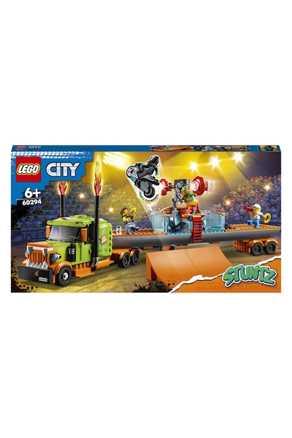 LEGO City, Camion de cascadorii, 60294, 420 piese, 6 ani
