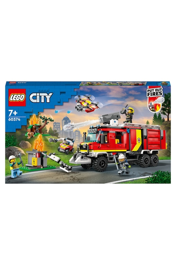 LEGO City, Masina unitatii de pompieri, 60374, 502 piese, 7 ani
