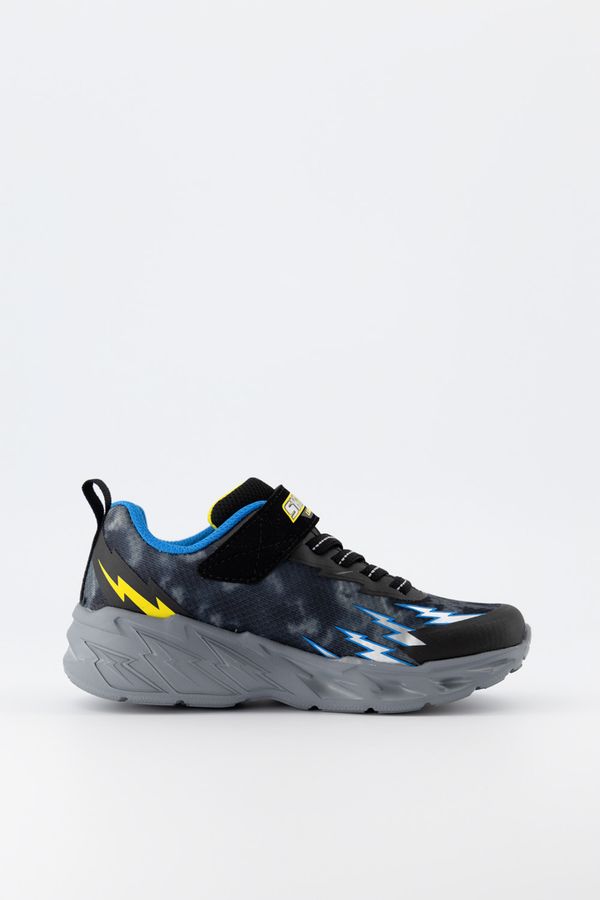 Skechers, Pantofi sport baieti Lights Storm 2.0, Negru/Albastru