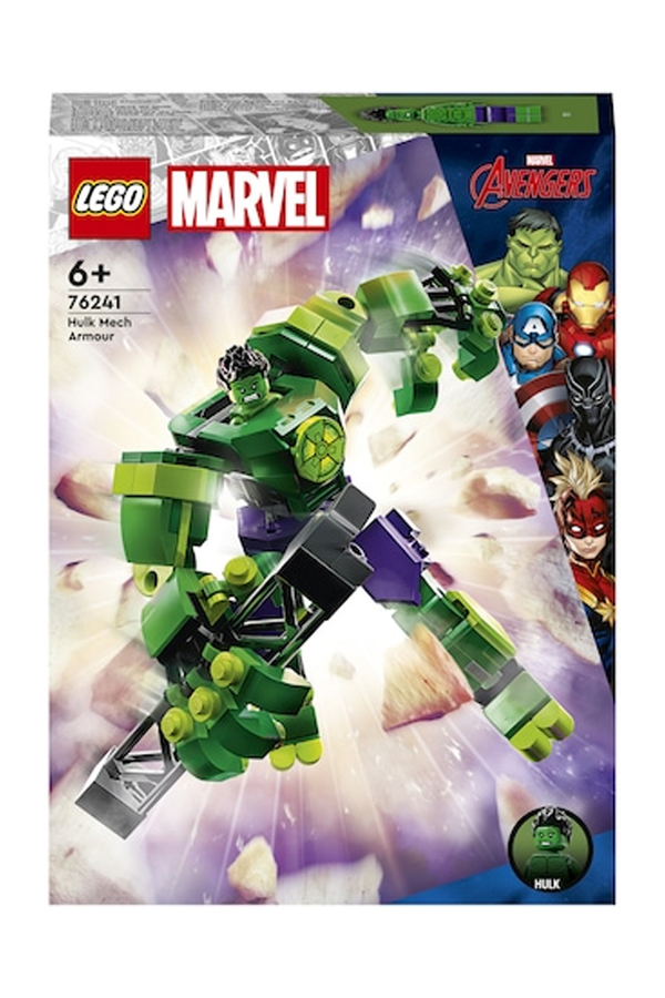 LEGO Super Heroes, Amura de robot a lui Hulk, 76241, 138 piese, 6 ani