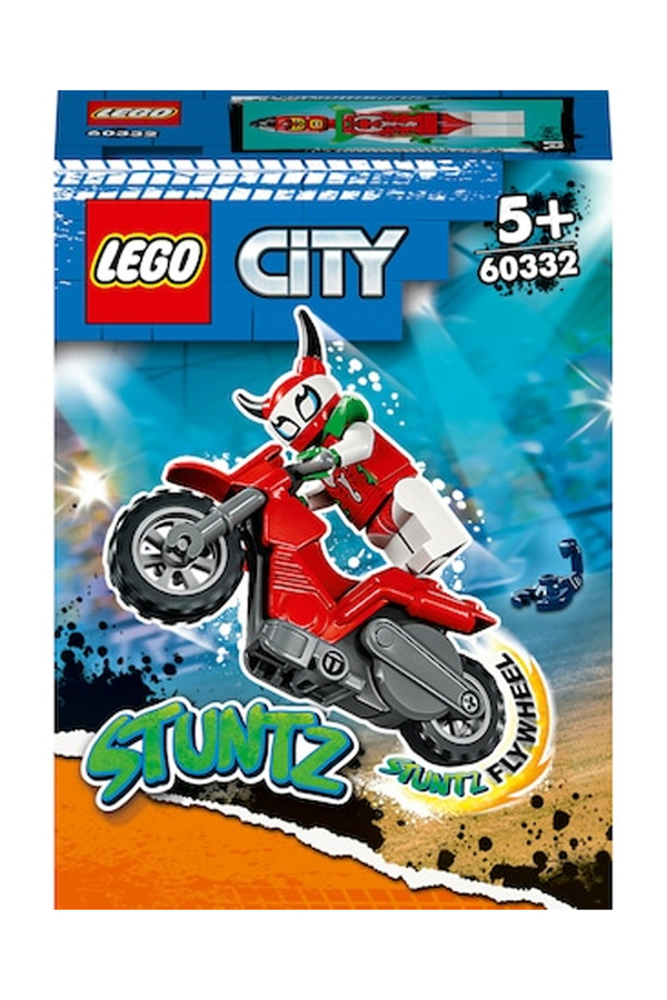 LEGO City, Stuntz motocicleta de cascadorii scorpion salbatic, 60332, 15 piese, 5 ani