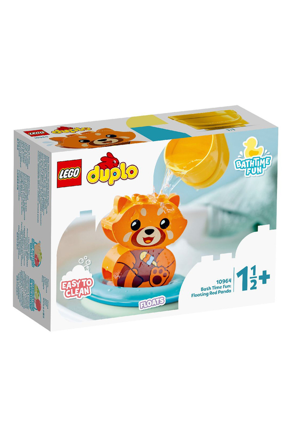 LEGO DUPLO, Distractie la baie, panda rosu, 10964, 5 piese, +2 ani