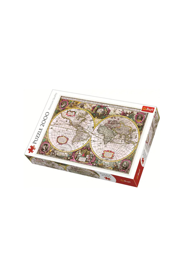 Trefl, Puzzle - Harta noua a mapamondului, 2000 piese, +12 ani