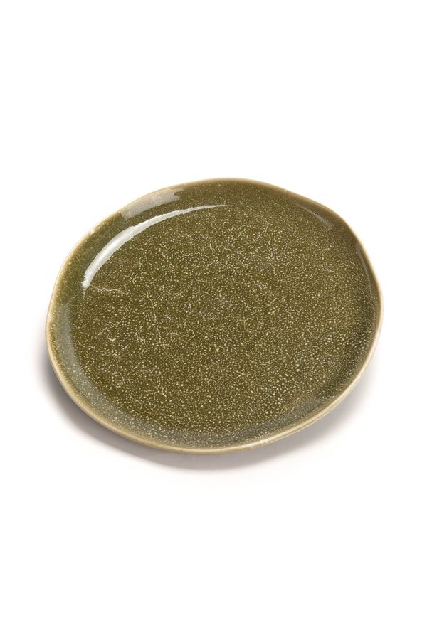 Vesela desert Amadeus, ceramica, Verde kaki, 21x21 cm