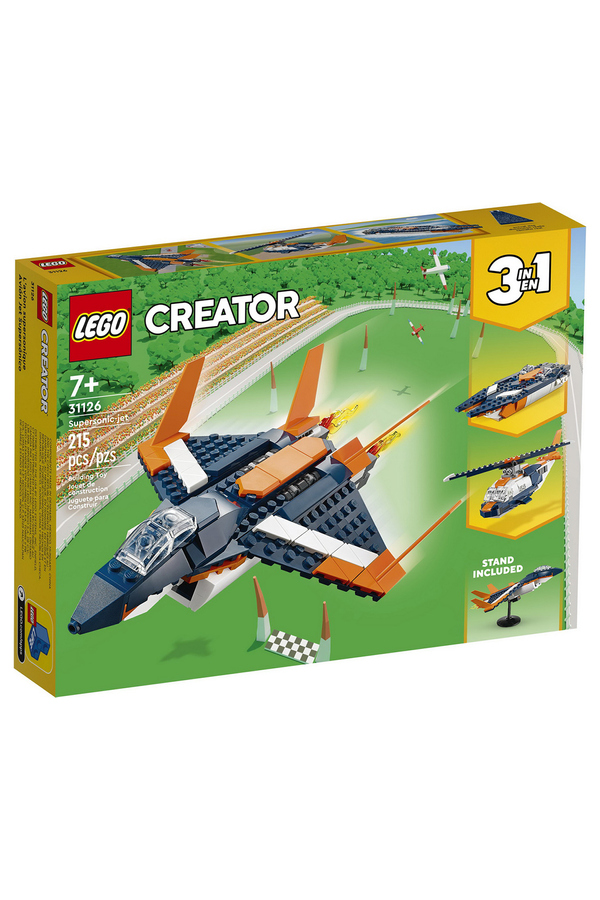 LEGO Creator, Avion supersonic, 31126, 215 piese, +7 ani