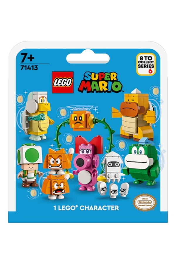 LEGO Super Mario, Pachete cu personaje, seria 6, 71413, 52 piese, 7 ani