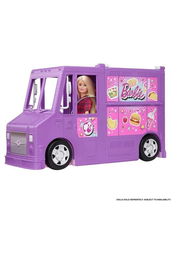 Barbie, Set rulota cu mancare, peste 30 de piese accesorii pentru papusi