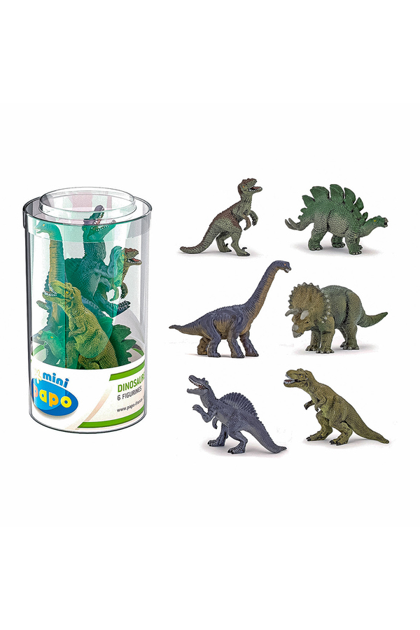 Papo, Set 6 minifigurine dinozauri, +3 ani