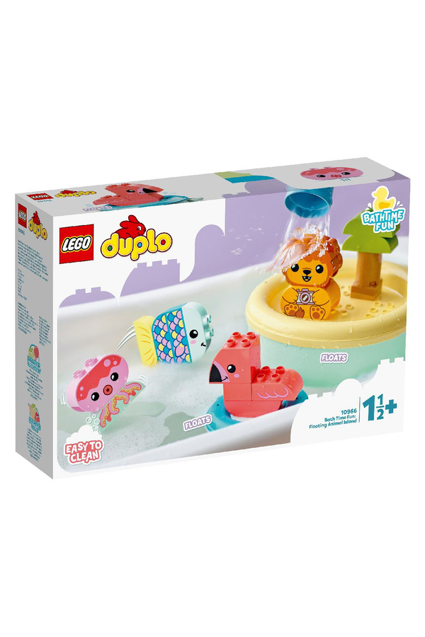 LEGO DUPLO, Distractie la baie, insula animalelor plutitoare, 10966, 20 piese, +2 ani