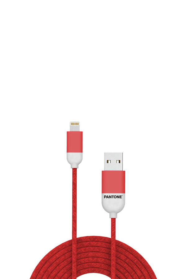 Pantone, Cablu de date USB-A to USB-C Cable, 1.5m, Rosu