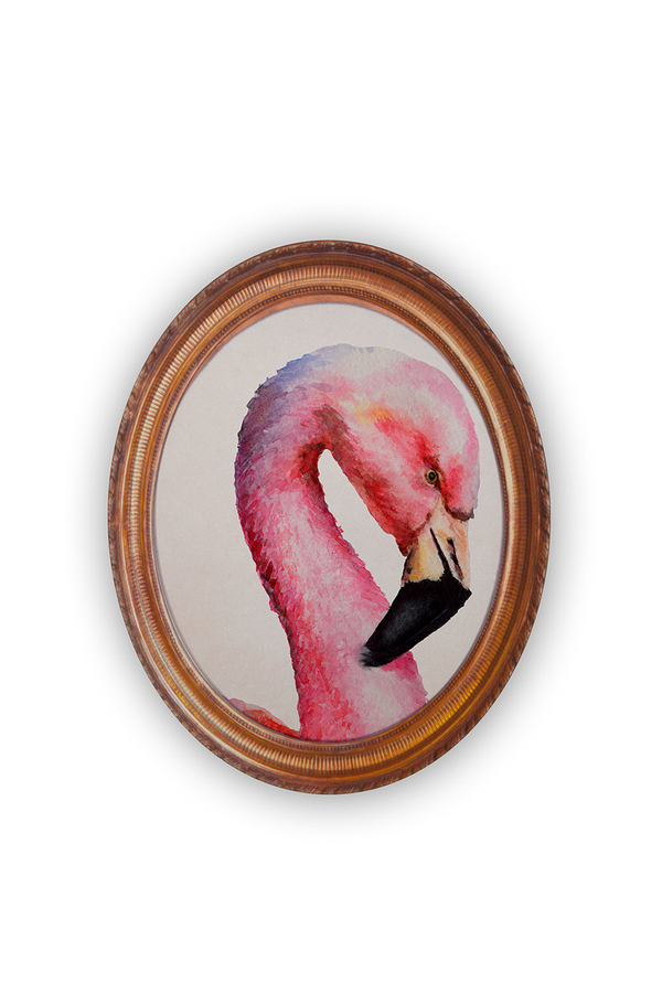 Madre Selva, Tablou Flamingo, Multicolor, 40x50 cm