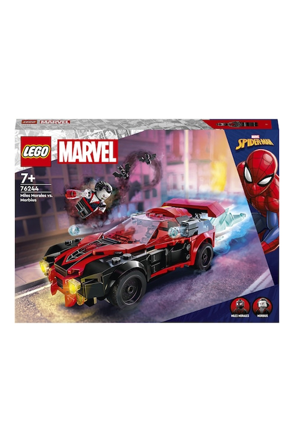 LEGO Super Heroes, Miles Morales vs Morbius, 76244, 220 piese, 7 ani