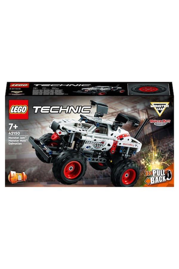 LEGO Technic, Dalmatian Monster Jam monster Mutt, 42150, 244 piese, 7 ani