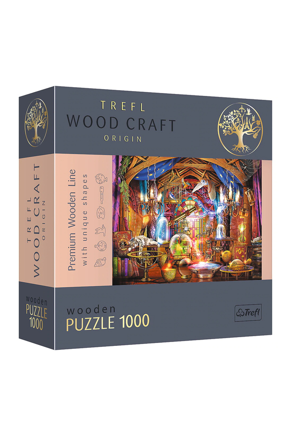 Trefl, Puzzle din lemn - Camera magica, 1000 piese, +12 ani