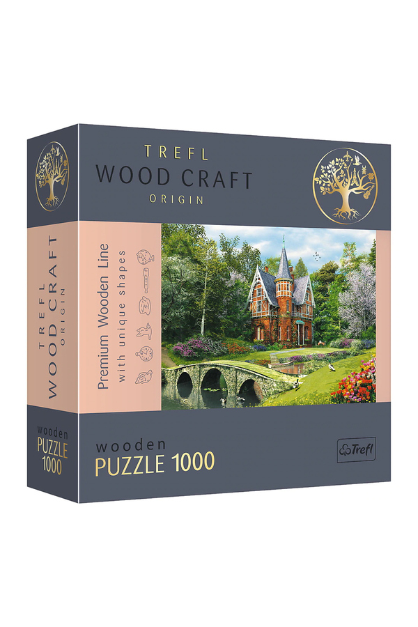 Trefl, Puzzle din lemn - Casa Victoriana, 1000 piese, +12 ani