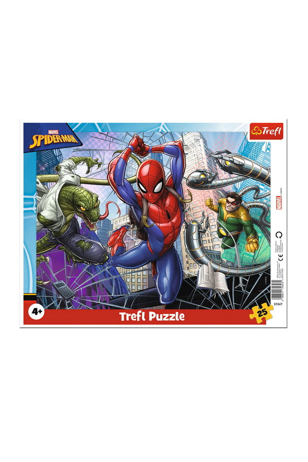Trefl, Puzzle - Curajosul Spiderman, 25 piese, +4 ani