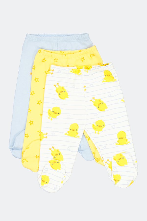 NECIXS, Set de 3 pantaloni pentru baieti, din bumbac, Multicolor