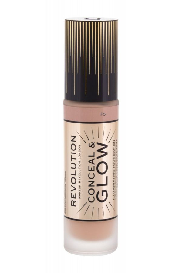 Makeup Revolution, Fond de ten Conceal and Glow, F5, 23 ml
